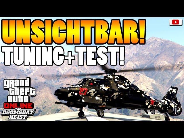 Heftiger Tarn Helikopter AKULA! Tuning + Test! [GTA 5 Online Doomsday Heist Update DLC]