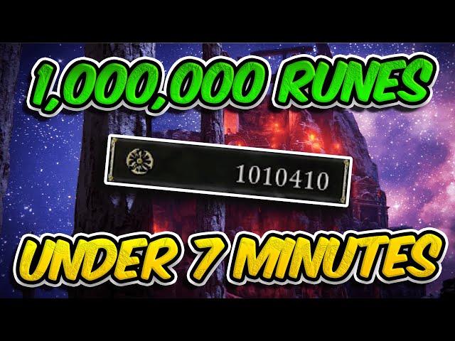 Elden Ring BEST 1,000,000 RUNE FARM in 7 MINUTES!