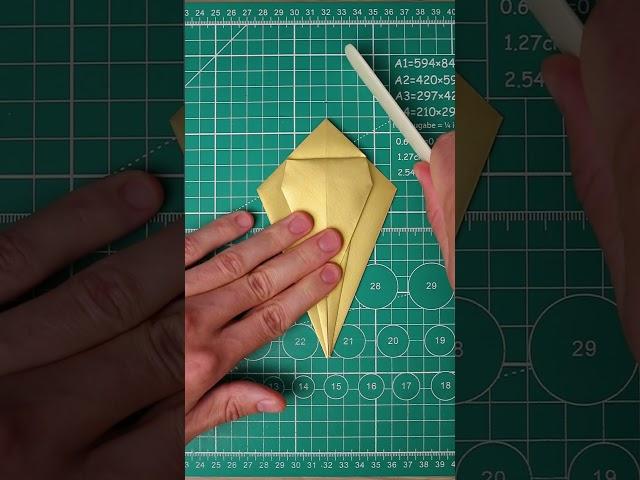 Gold Dragon Origami #dragon #origami