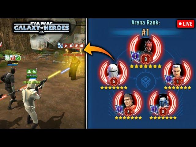 Climbing to #1 with Maul and Imperial Super Commando Rework! - Grand Arena - SWGoH