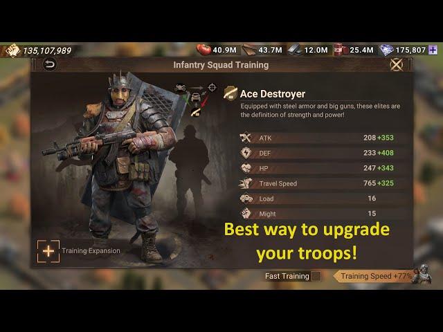 Best Way To Upgrade Your Troops! | Doomsday: Last Survivors