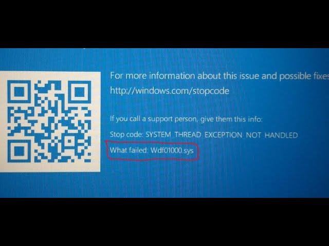 Fix Wdf01000.sys Blue Screen Crash/BSOD Error On Windows 11/10 PC