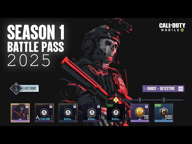 Season 1 (2025) Battle Pass Characters & Guns CODM - New Updates COD Mobile - S1 Leaks