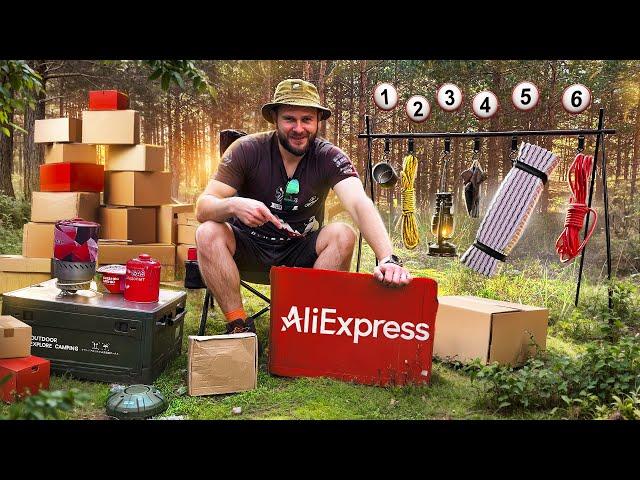 CHECKING THINGS with ALIEXPRESS for SURVIVAL in the forest