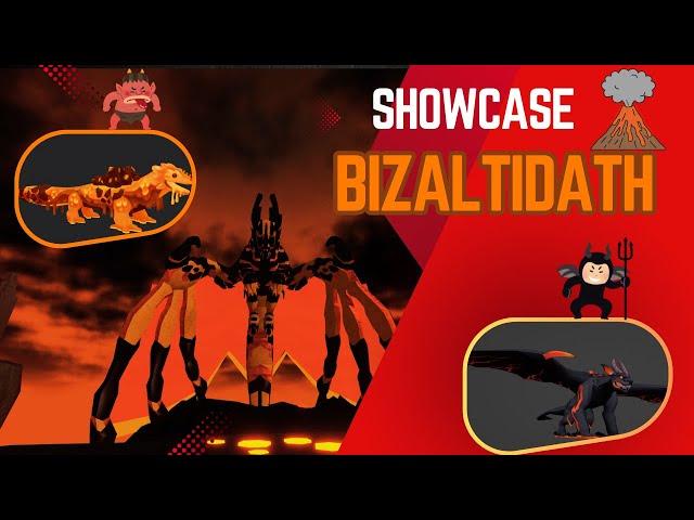 Bizaltidath Showcase NEW VOLCANO MOBS || Dragon Adventures (ROBLOX)