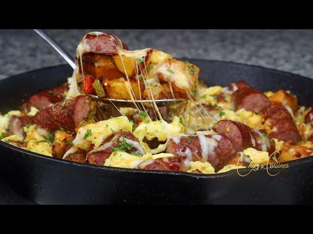 The best Quick & Easy Breakfast Skillet Recipe! | Breakfast Ideas | Brunch | Chaz’s Cuisines