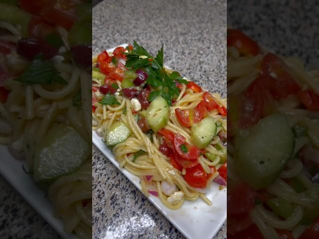 spaghetti salad recipe | Italian spaghetti salad recipe