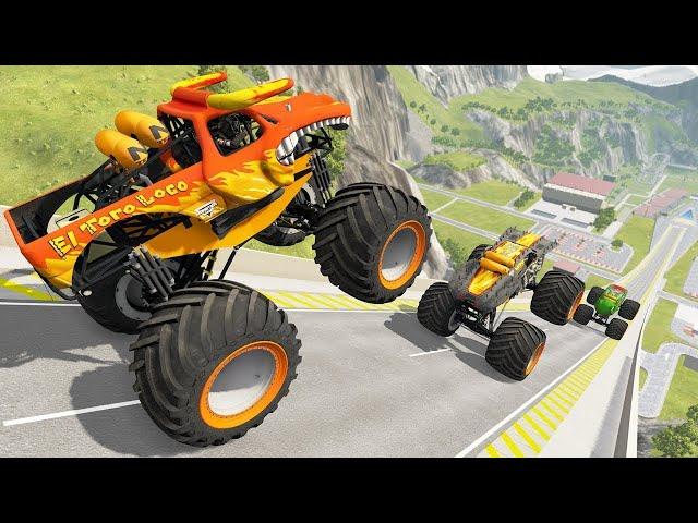  Zombie Monster Truck Car Adventures | Blippi Monster Truck | Monster Truck High Jumps