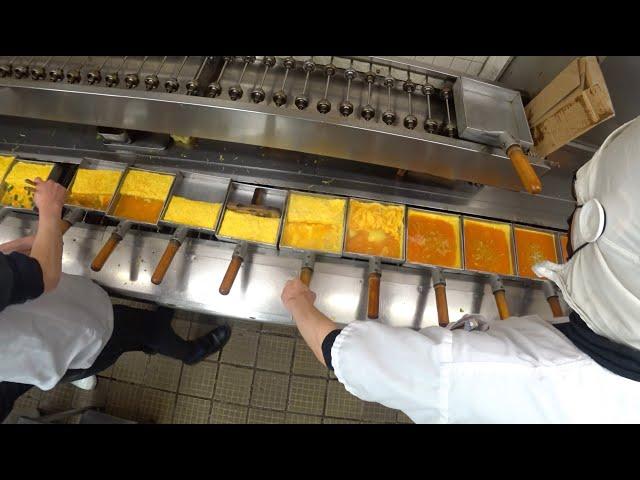 Japanese Street Food | How to make Omelets in Tsukiji