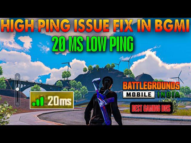 HIGH PING PROBLEM FIX IN BGMI | 20 MS Low Ping in Bgmi | Best Gaming Dns Network issue Fix 2024