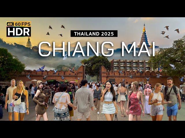  4K HDR | Walking Chiang Mai Thailand 2025 - The World's Most Beautiful Place - With Captions