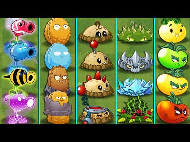 Pvz 2 Discovery - All Plants Evolution NOOB - PRO - HACKER - GOD version