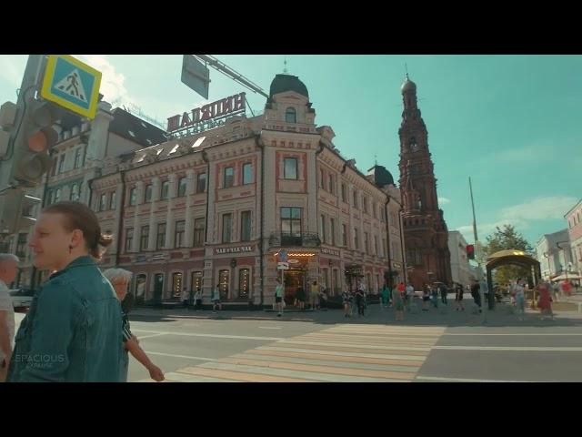 City Walk | A Walk Through Its Beautiful Central Streets | Kazan City, Russia