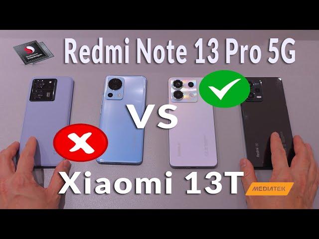 Redmi Note 13 Pro 5G vs Xiaomi 13T vs Xiaomi 13 Lite vs Redmi Note 12 Pro 5G