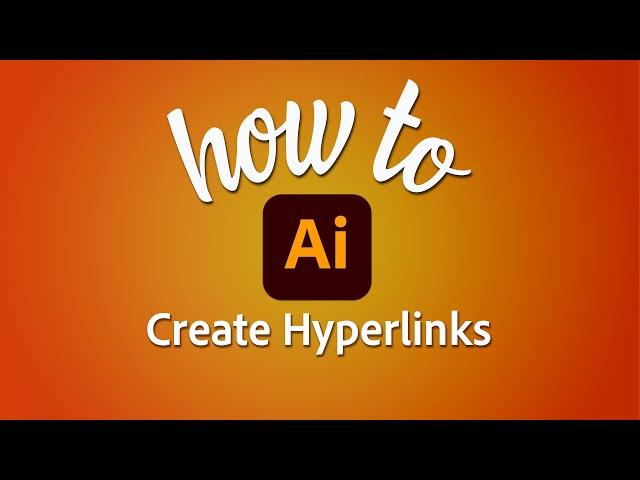 How to create hyperlinks in Adobe Illustrator