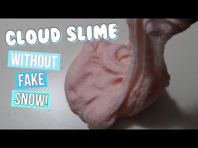 How to Make Cloud Slime without Fake Snow