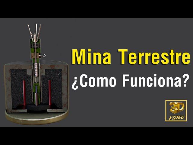 ¿Cómo funciona una mina terrestre? (Animación 3D)