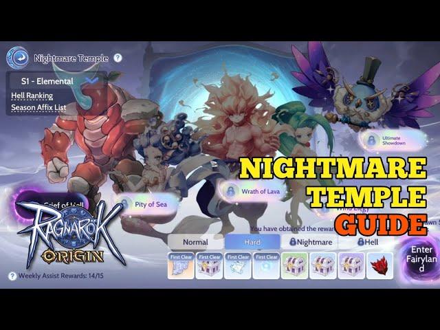 NIGHTMARE TEMPLE GUIDE | RAGNAROK ORIGIN GLOBAL