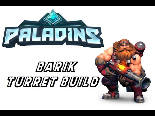 Paladins - Barik Turret Build Gameplay - Payload