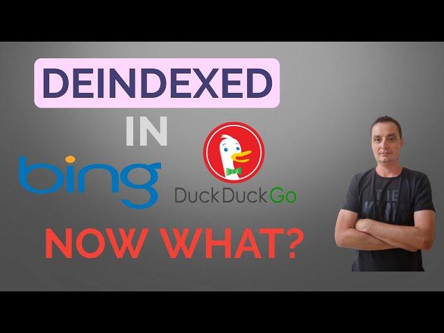 Deindexed In Bing and DuckDuckGO - Now What?