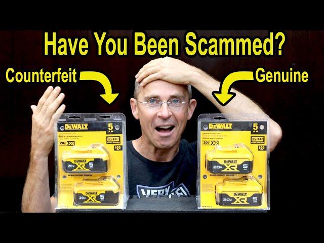 Have You Been Scammed with a Counterfeit Tool Battery?