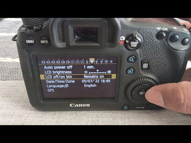 canon 6d LCD not working black screen