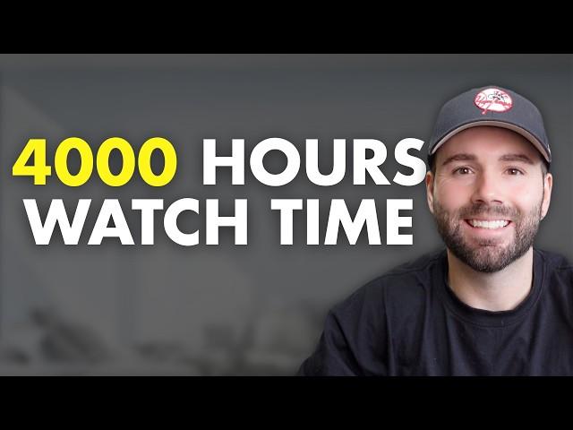 Give me 13 minutes, you'll get 4000 watch hours in return