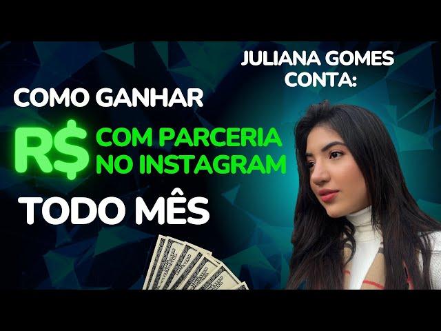 JULIANA GOMES conta como ganhar dinheiro com PARCERIA DE INFLUENCER... #shorts