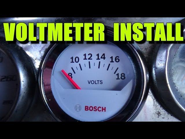 VOLTMETER INSTALL (aftermarket)