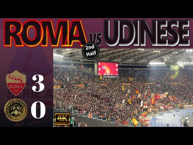 [4K] ROMA 3-0 UDINESE [2nd.Half]｜SERIE A 2024-25 MATCHDAY 5｜22/09/2024 STADIO OLIMPICO