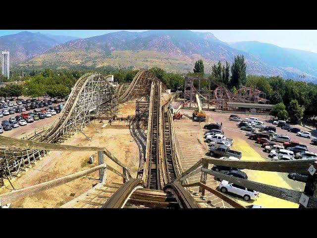 Roller Coaster front seat on-ride HD POV @60fps Lagoon