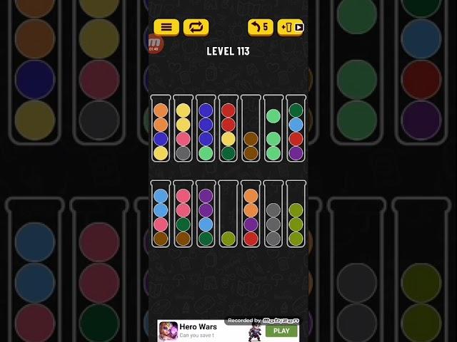 Ball Sort Puzzle Level 113 Walkthrough