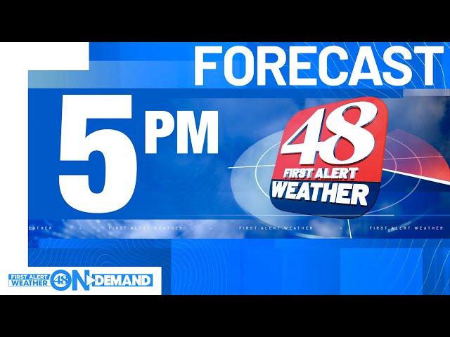 WAFF 48 First Alert Forecast: Tuesday 5 p.m.