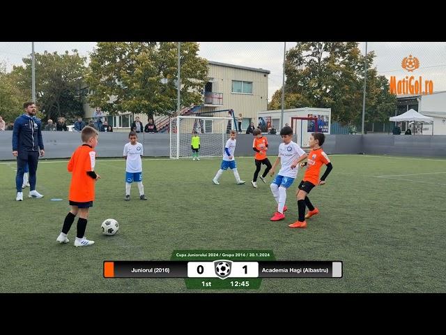 Cupa Juniorului 2024 / Grupa 2016 / Gr.C / Juniorul (2016) - Academia Hagi Albastru / Repriza I