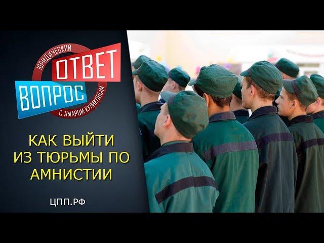 "Амнистия" - Как выйти из тюрьмы по амнистии?