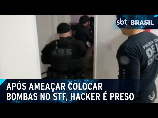 Hacker é preso no interior de SP após ameaçar colocar bombas no STF | SBT Brasil (14/11/24)