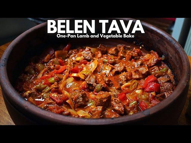 Easy ONE-PAN Turkish LAMB Bake – Belen Tava Recipe