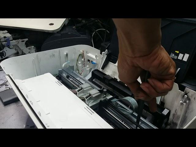 How to disassemble HP Ink Advantage 1515 and clean encoder strip