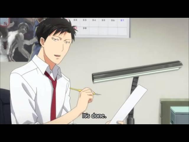 Monthly Girls Nozaki kun Episode 8 boxes scene