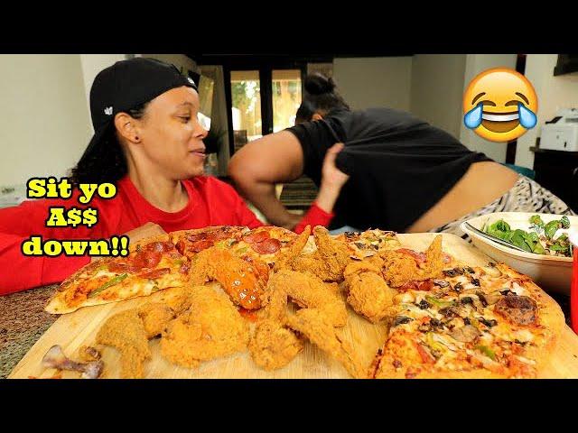 CONSTANTLY LEAVING THE VIDEO PRANK ON MY WIFE + PIZZA MUKBANG PRANK
