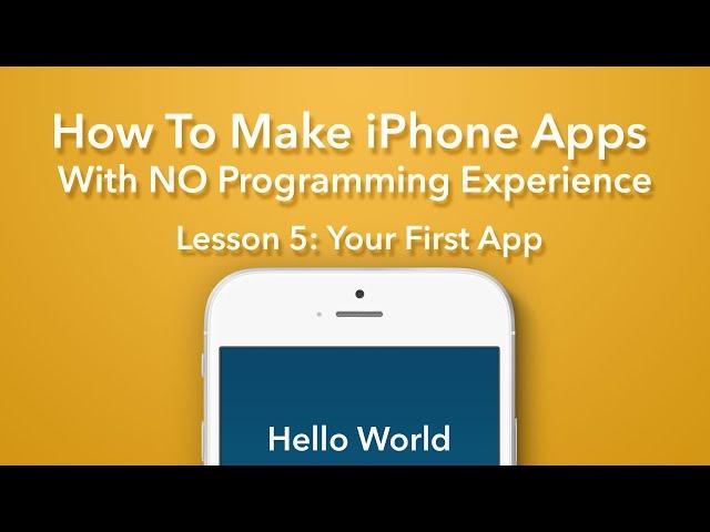 How To Make an App - Ep 5 - Your First Swift App (Xcode 7, iOS 9)