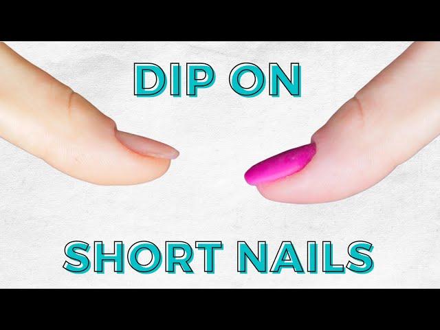 How To Dip Short Nails | Dip Powder Using The Tik Tok Method