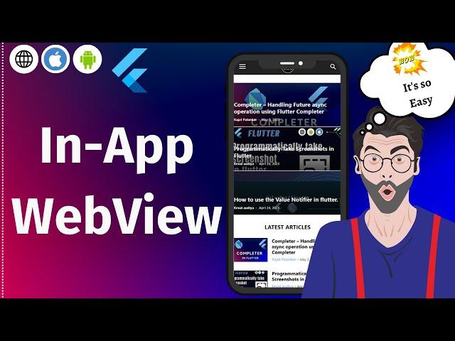 How to integrate InAppWebview in flutter - flutter_inappwebview