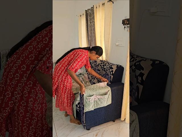 Minivlog#46||Sofa cover Details||Feb7 #familyvlog#home#thursday  #radhasenthil#minivlog#yt