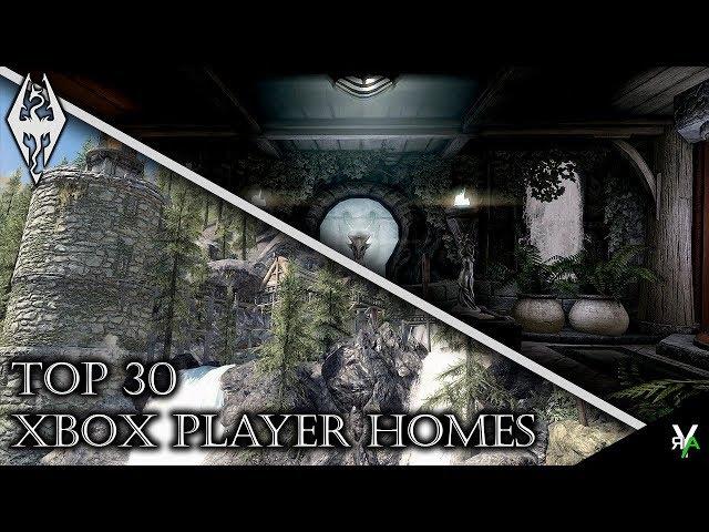 TOP 30 FAVORITE XBOX PLAYER HOMES!- Xbox Modded Skyrim Mod Showcases