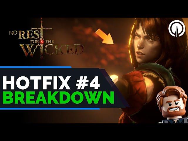 No Rest for the Wicked Hotfix #4 IS HERE! Patch #1 Next Stop.