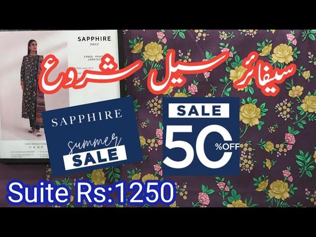 Sapphire End of Season Sale Flat 50 off August 27, 2024