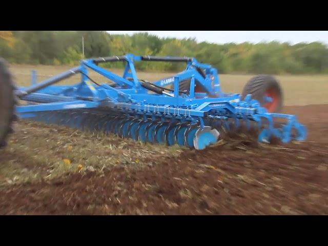 Испытание дисковой бороны Lemken Rubin 9 600