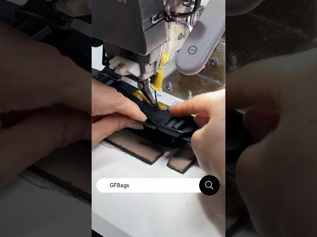  Behind the Build: Sewing Webbing on Backpack Straps #gfbags #sewing #bagfactory #diy #viralvideo