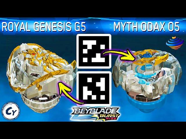 ROYAL GENESIS G5 QR CODE MYTH ODAX O5 QR CODE GLITCH BEYBLADE BURST APP